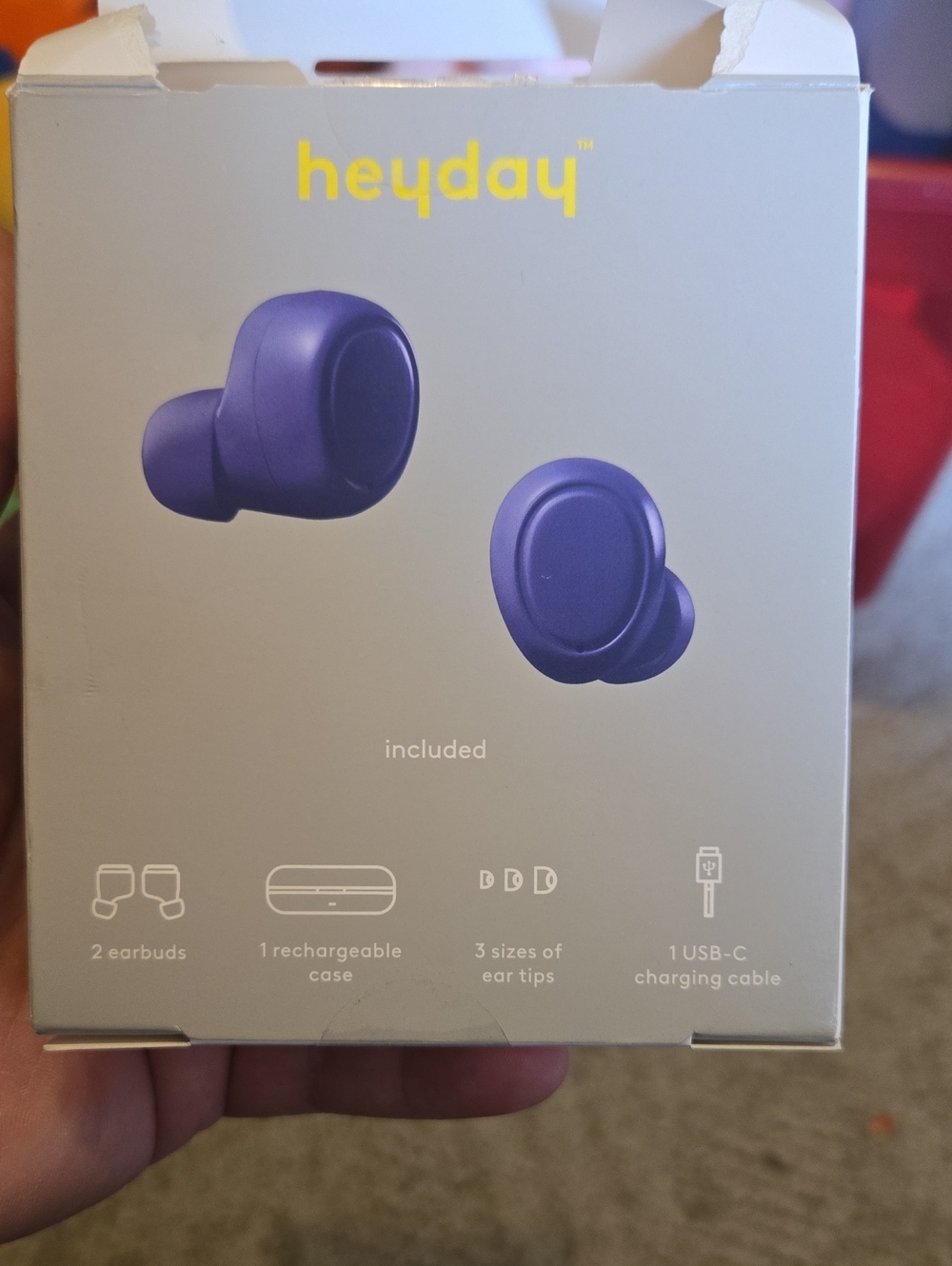 heyday True Wireless Earbuds in Purple